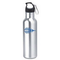 27 Oz. Wide Mouth Stainless Steel Water Bottle with Carabiner